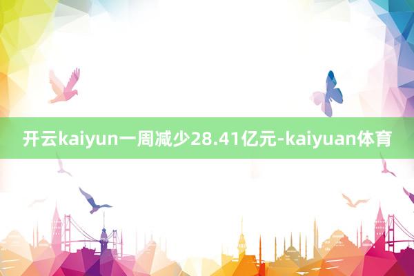 开云kaiyun一周减少28.41亿元-kaiyuan体育