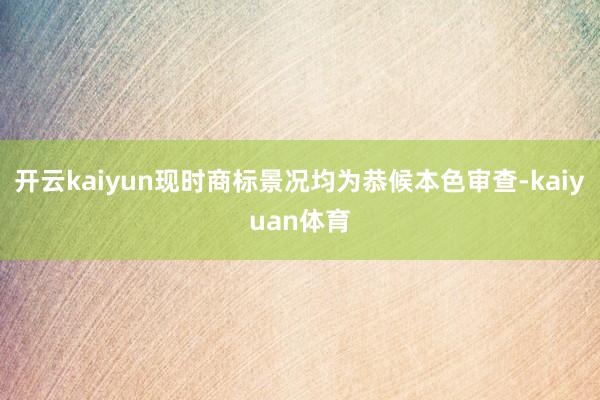 开云kaiyun现时商标景况均为恭候本色审查-kaiyuan体育