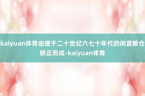 kaiyuan体育由建于二十世纪六七十年代的闲置粮仓矫正而成-kaiyuan体育